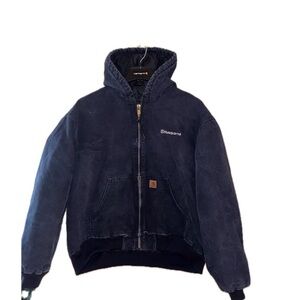 Carhartt Navy Blue Jacket J130 MDT Mens size 2XL Regular